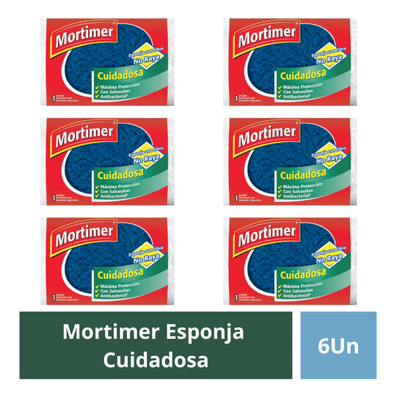 Mortimer Esponja Fibra Cuidadosa X6u