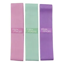 Kit X3 Bandas Elasticas Piernas Ejercicio Resistencia Gym Verde/rosa/violeta