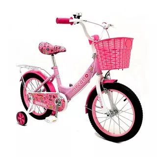 Bicicleta Paseo Femenina Love Lady R12 Frenos V-brakes Y Tambor Color Rosa Con Ruedas De Entrenamiento  