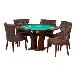 Comedor Mesa De Juego / Casino Para 6 Personas