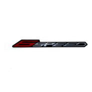 Adesivo Tampa Lateral Gsr 150 Preta 6 Speed  Original (par)