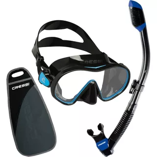 Combo Cressi F- Dual & Supernova Dry Snorkeling Y Buceo