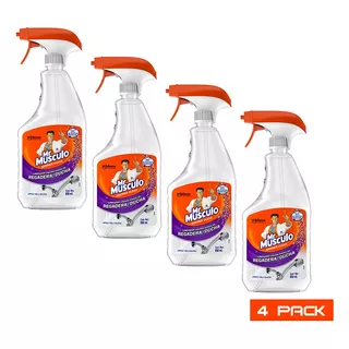 Pack De 4 Limpiadores Mr.musculo Para Regadera/ducha 650 Ml 