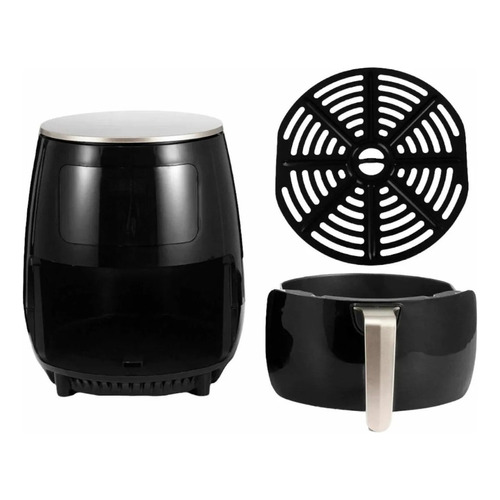 Freidora De Aire 6 Litros Pantalla Táctil Moderna 2400 W Color Negro