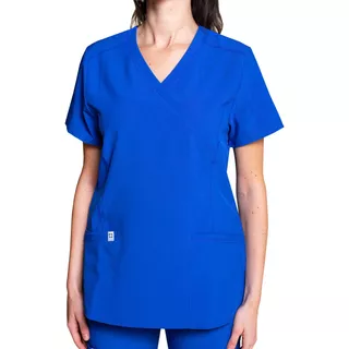 Polera Mujer Scorpi S. Stretch Azul Rey Uniformes Clínicos