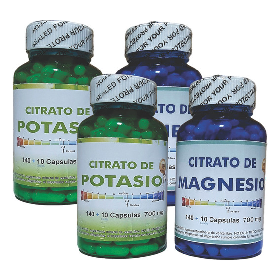 Citrato D Magnesio Y Potasio 4u - Unidad a $165