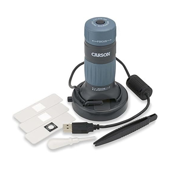 Carson Mm-940 Zpix 300 Zoom 86x-457x Power Usb Microscopio C