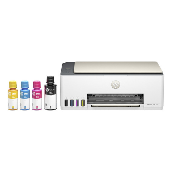 Impresora a color multifunción HP Smart Tank 583 con wifi blanca 100V/240V