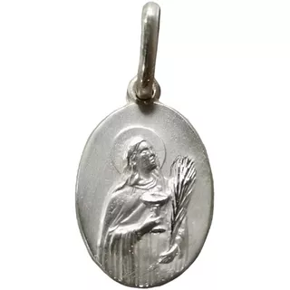 Medalla Plata 925 Santa Cecilia #1130 (medallas Nava) 