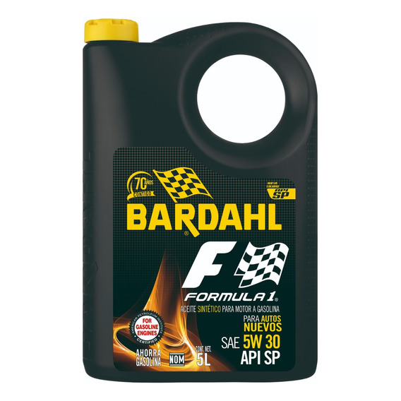 Aceite Sintetico Bardahl Formula-1 5w30 Api Sp, 5 L