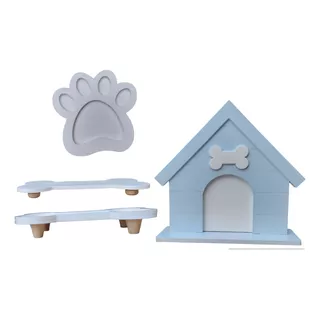 Casinha Cachorro Mdf Kit Display Mesa Decoração Festa