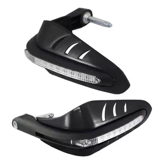 Cubre Manos Puños Off Road Luz Led Giro C/ Spoiler Nsr Motos