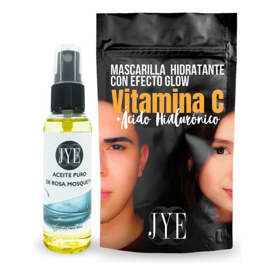 Kit Mascarilla Jye Rosa Mosqueta Jye Efecto Glow Hidratante Tipo De Piel Mixta