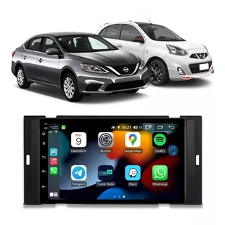  Multimidia Android Carplay Nissan March + Moldura E Câmera
