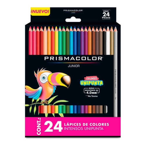 Lápices De Colores Prismacolor Junior Pastel Caja 24 Piezas