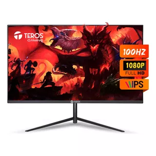 Monitor Teros Gaming 24 Te-2440s Full Hd Ips 100hz - Plano Color Negro