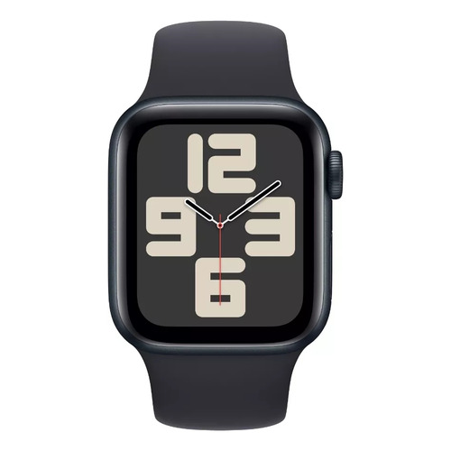 Apple Watch SE GPS (2da Gen) • Caja de aluminio color medianoche de 40 mm • Correa deportiva color medianoche - M/L
