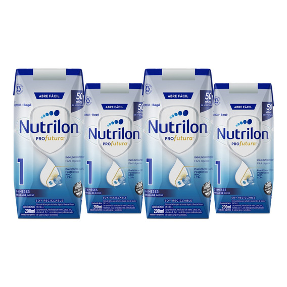 Nutrilon Leche Fórmula Líquida Profutura 1 Brick 200ml X96un