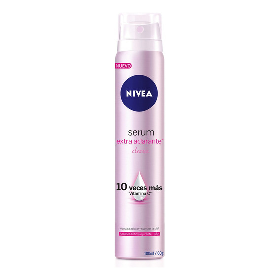 Antitranspirante En Aerosol Nivea Serum Aclarante 100ml