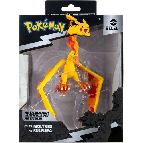 Pokemon Moltres Articulated Battle Figure Pokemon Select