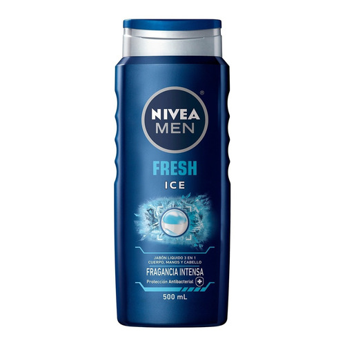 Jabón Líquido Corporal Nivea Men 3 en 1 Fresh Ice 500ml