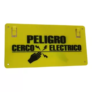 Pack De Letreros De Advertencia Cerco Eléctrico 10 Unidades