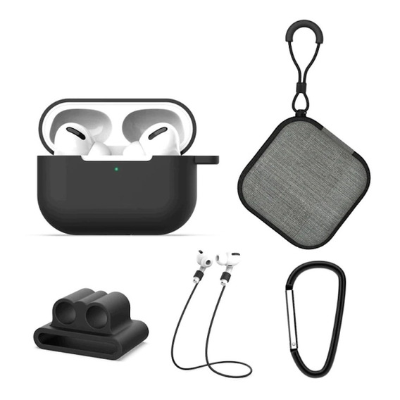 Kit Funda Estuche Correa Muñequera Silicona AirPods Pro 2