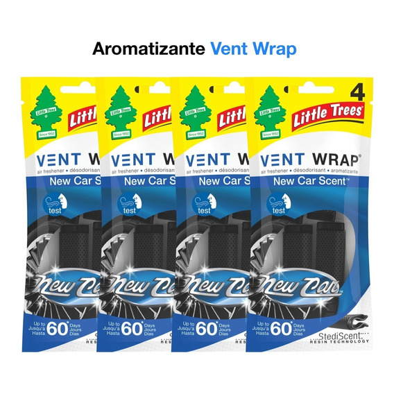 Vent Wrap  Aromatizante Para Auto 4 Piezas