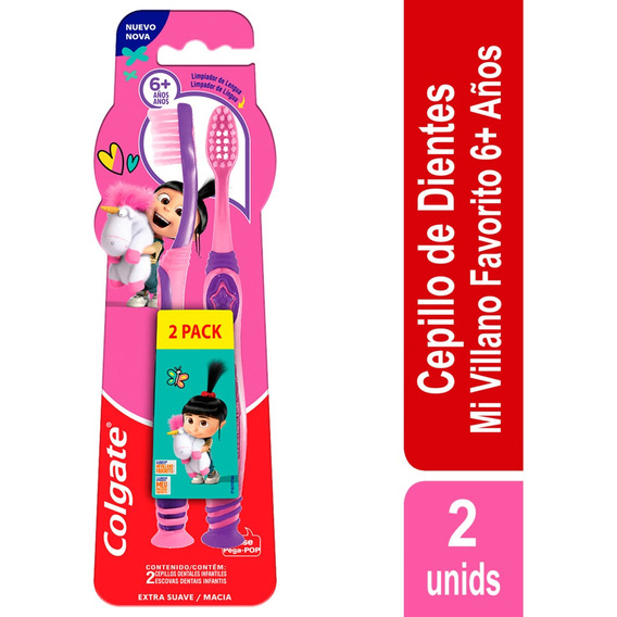 Cepillo Dental Colgate Minions Agnes 6+ X 2und