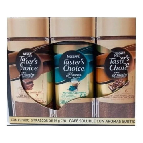 Café Taster's Choice,aromas Surtidos 3 De 95gr