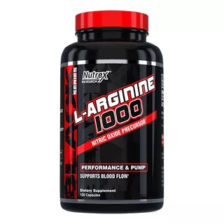 Arginina Nutrex L Arginine 1000mg , 120 Cápsulas Sabor Neutro