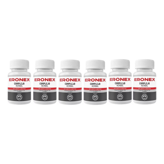 Suplemento en cápsulas ERONEX  ERONEX ERONEX COMPLEJO HERBAL l arginina en bote de 20mL 21 un pack x 6 u