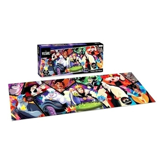 Puzzle 1000 Piezas Villanos De Disney Super Largo Tapimovil