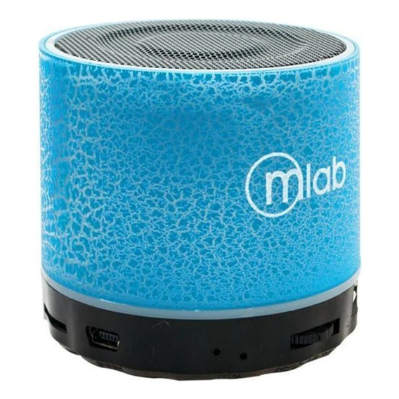 Parlante Bluetooth Microlab Mini Cilindro Color Azul