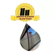 Adesivo Blackout Coluna Porta Black Piano Peugeot 307