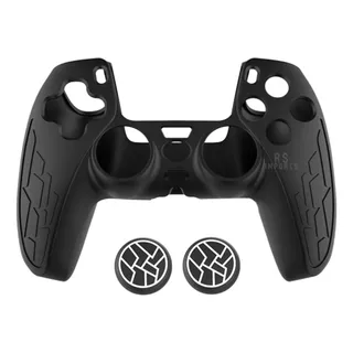 Capa Case Proteção Silicone Controle Dualshock Ps5 + 2 Grip