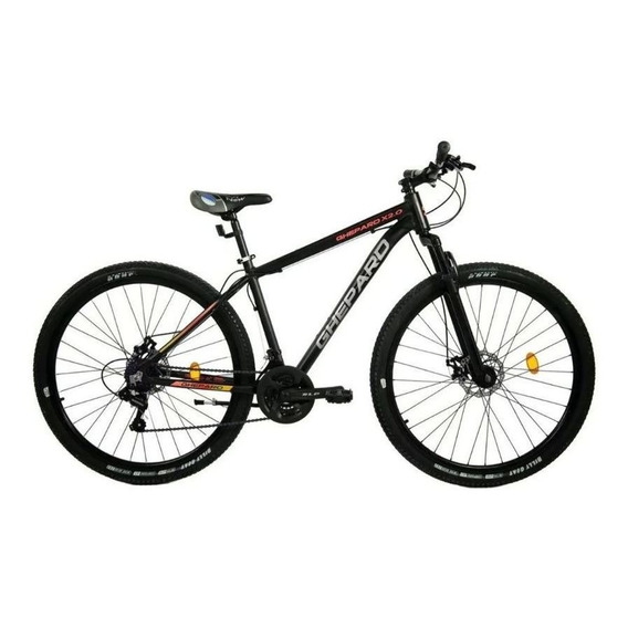 Bicicleta Ghepard X 2.0 Aluminio By Slp Rodado 29 Freno A Disco & Suspension Delantera 21 Velocidades Color Negro Talle M (18 ) Con Pie De Apoyo Lantas Doble Pared Mountain Bike R29