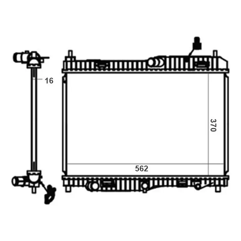 Radiador Agua Ford Ecosport 1.6 2.0 16v Manual 2013 A 2017