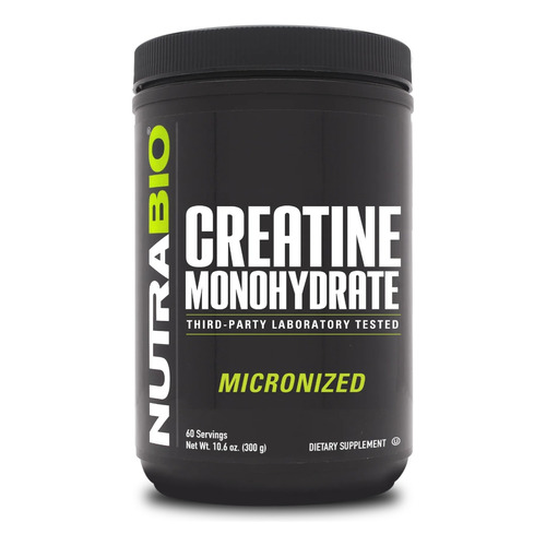 Creatine Monohydrate (60 Serv) Nutrabio Sabor Sin sabor