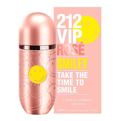 Carolina Herrera 212 Vip Rose Smiley Edp 80 Ml Edicion Ltda