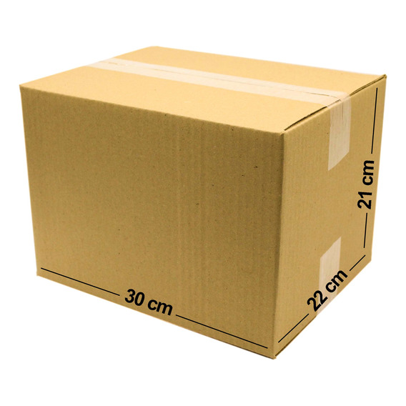 Caja Carton E-commerce 30x23x21 Cm Envios Paquete 25 Piezas