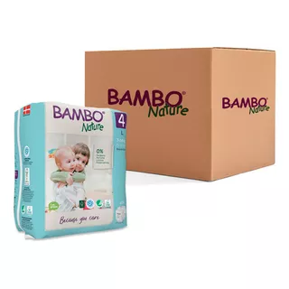 Caja Talla L (144 Uds.) - Caja De Pañales Ecológicos Bambo N