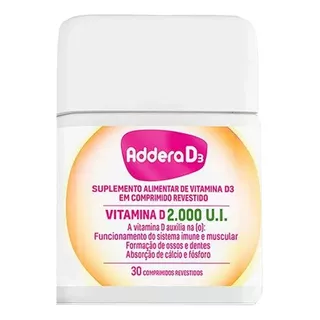 Addera D3 2.000ui 30 Comprimidos Revestidos