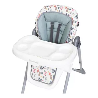 Silla De Comer Para Bebes Y Niños- Forest Party Baby Trend Color Blanco Fiesta En El Bosque