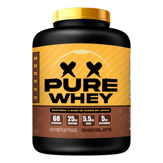Pure Whey / Chocolate - 5lbs Suplemento De Proteína En Polvo