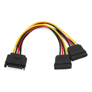 Cable Sata Macho A Sata X 2 Hembra Riser Fuente Hd