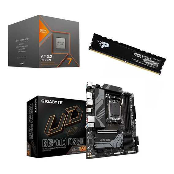 Combo Ryzen 7 8700g +  Gigabyte  B560m Ds3h + 16gb 5600