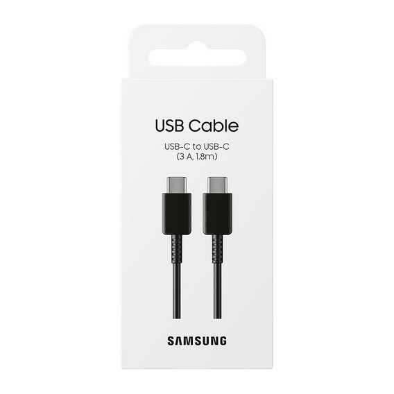Cable Samsung 3amp 1.8mt Tipo C A Tipo C 
