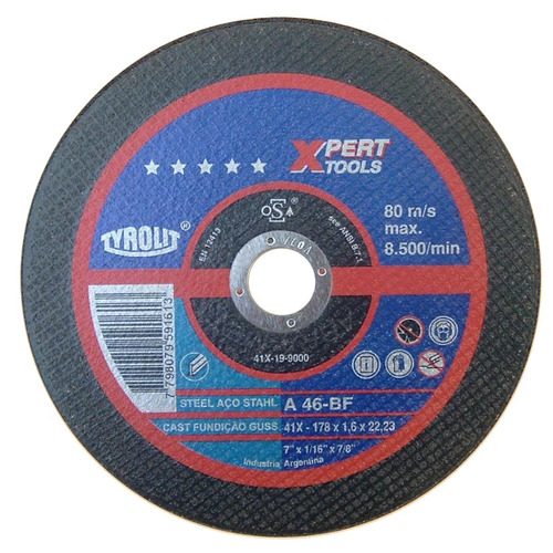 Disco Corte Tyrolit Xpert 7  178 X 1.6mm Caja 25 Unidades