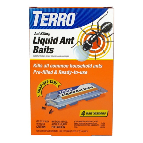 Terro Ant Baits Veneno Liquido Para Hormigas 4 Trampas